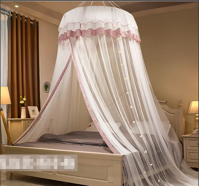 Princess Bed Canopy Netting Curtains Mosquito Net Bedding Dome Tent Hanging 