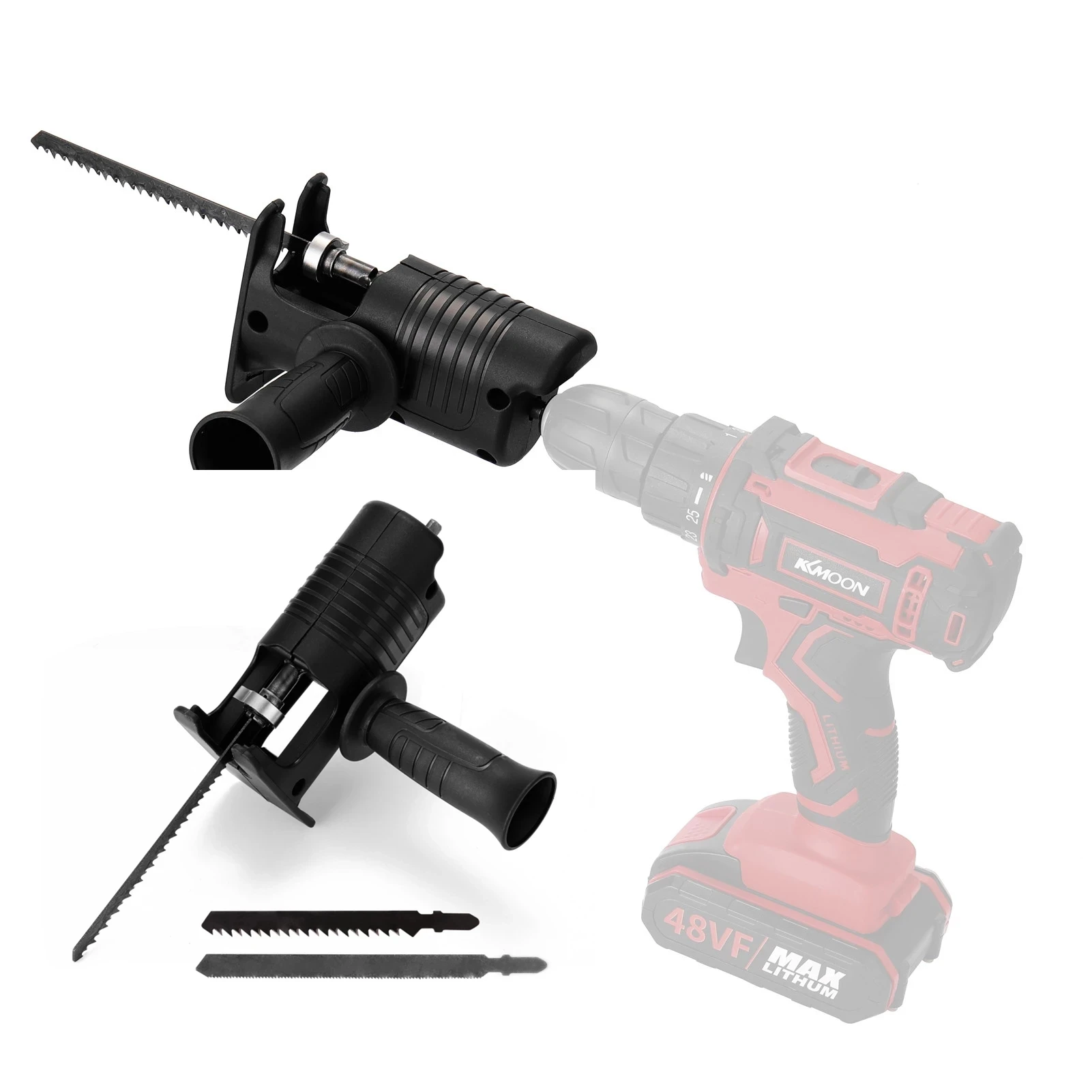 Reciprocating Saw Adapter With Sawblade 