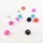 Earrings Earrings Western Earrings Wholesale Fashion Rose Gold Powder Resin Flower Ear Stud Earrings In Multiple Colors