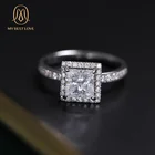 Gold Wedding Band Pure 18k White Gold Platinum Romantic Engagement Wedding Band Moissanites Diamond Rings Women