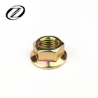 Nut Color Zinc Plated Hexagonal Flange Nut China Factory Price