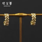 Earrings Earrings Factory Wholesales Wholesale Women Round Hoop Earrings With Pearls