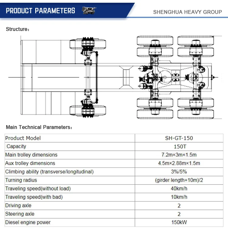 Girder trailers girder dolly girder carrier bridge beam transport trailer