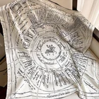 Scarf 2021 New Style Satin Scarf Elegant English Letter Printing Summer Sunscreen Ladies Silk Square Scarf Shawl