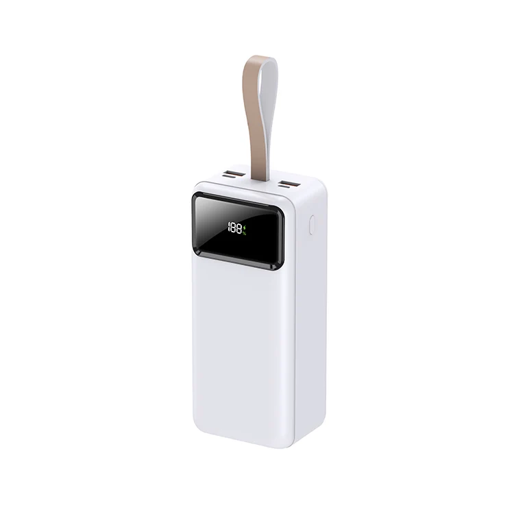 2023 Neu Lancierte 40000mAh Power Bank Spiegel Display LED Licht Tragbare Ladegerat Backup Batterie