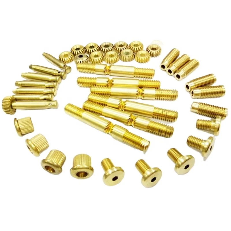 Customized CNC Machining Red Copper Process Fittings Plumbing Press Copper Tip