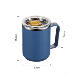 500ml vacuum sealed cup mug water cup double wall stainless steel coffee mug with handle