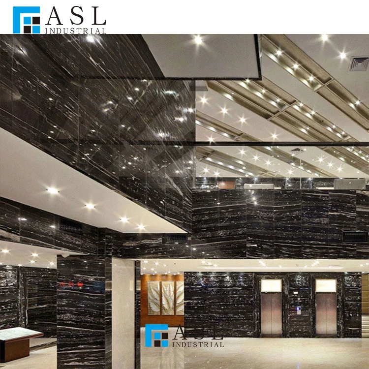 Factory direct cheap price natural china marmore black and white dragon silver portoro/potoro Italy marble slab