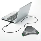 WeDoinnov Desktop USB Wired Conference Speakerphone Microphone Built-in Speaker PC Computer Audio For PC Laptop