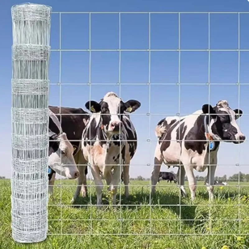 Sample Free Easy Assembled Livestock Fence 1.5M 1.8M Galvanized Wire Mesh fencing Cattle sheep Horse goat field fence for farms