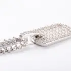 Pendant Hot European And American Hip Hop Full Diamond Square Brand Pendant Cuban Necklace