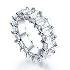 Eternity Ring Rings Ring Rings Ring Silver Eternity Ring Zircon 925 Sterling Silver Women Wedding Eternity Band Ring