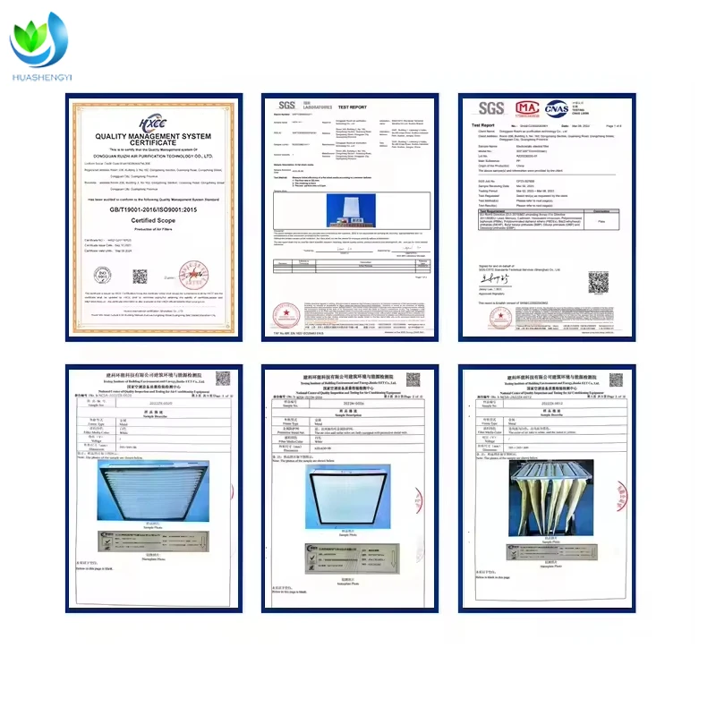 HVAC Air Purifier 24x24 Cardboard Pleat Panel Air Conditioner Filter for Ventilation System supplier