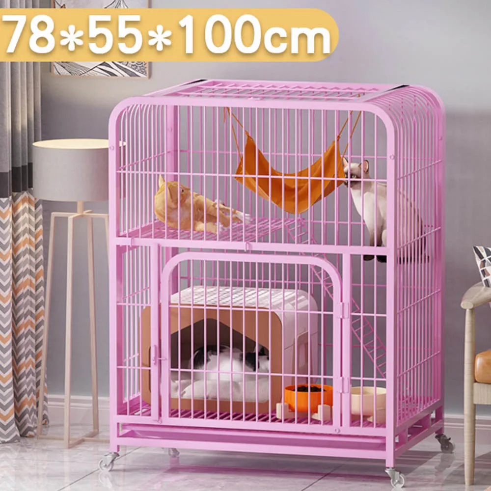 dimension of Steel wire cat cage in 3 colours(2)