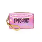 Bag Hot Sale Factory Direct Wholesale Girls Colorful Half Clear Pvc Cosmetic Bag