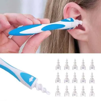 2022 Hot Ear Cleaner Silicon Tool Set 16 Pcs Care Soft Spiral For Ears Cares Health Tools Cleaner Ear Wax Removal Tool