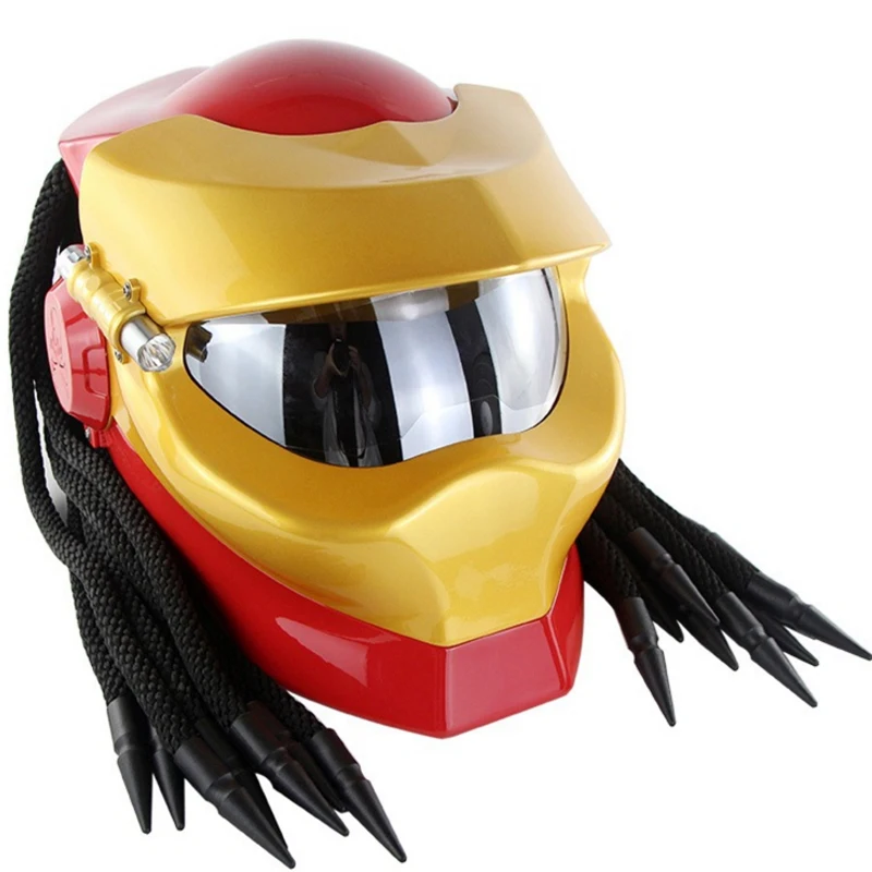 yellow predator helmet