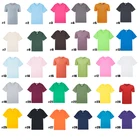 Plain Free Sample 100% Cotton Blank Tshirt Plain Assorted Mix Color Size Mens Logo Printing Custom T Shirt