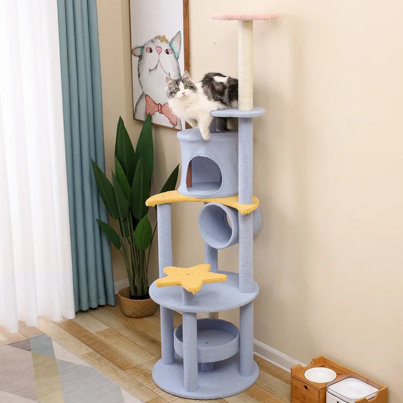 Plush Pet Toy Cat Climber Tree High Quality Cat Climbing Frame Tower