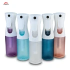 Spray Sprayers Bottle Sprayers Plastic 300ML Custom Logo Spray Bottle Trigger Flairosol Fine Mist Continuous Empty Spray Bottle Black Sprayers Garden Plastic ISO9001