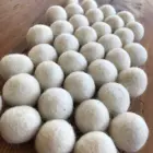 Eco-friendly 7 Cm Reusable Organic Wool Laundry Dryer Balls
