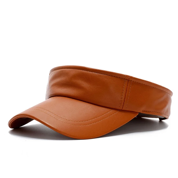 leather sun visor hats