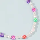 Pearl Necklace Fashion Alloy Bohemian Style Color Imitation Pearl Bead Necklace