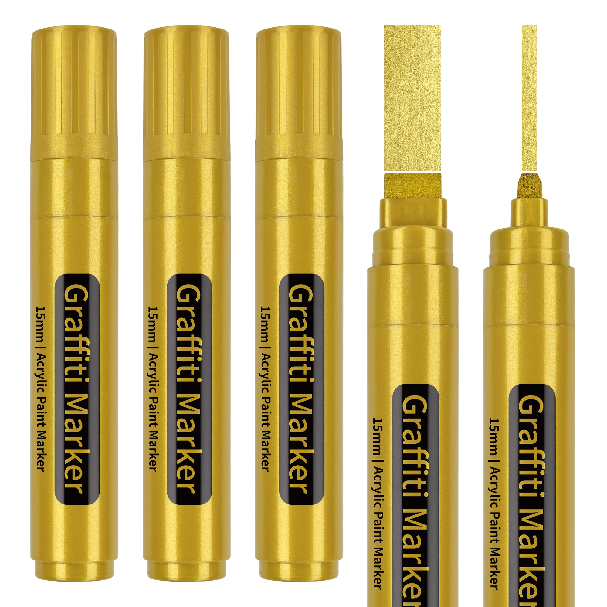 Jumbo size 15mm Felt Tip,Water Based Acrylic,Waterproof and Permanent ink,No Toxic No Odorg,Marker Pen