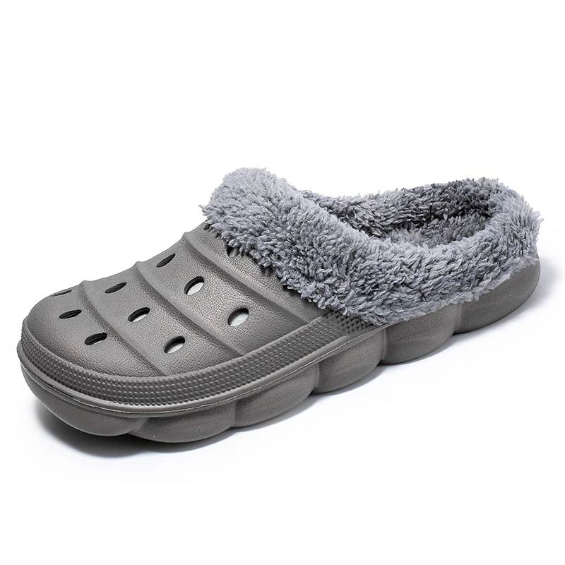 fur clogs women's shoes