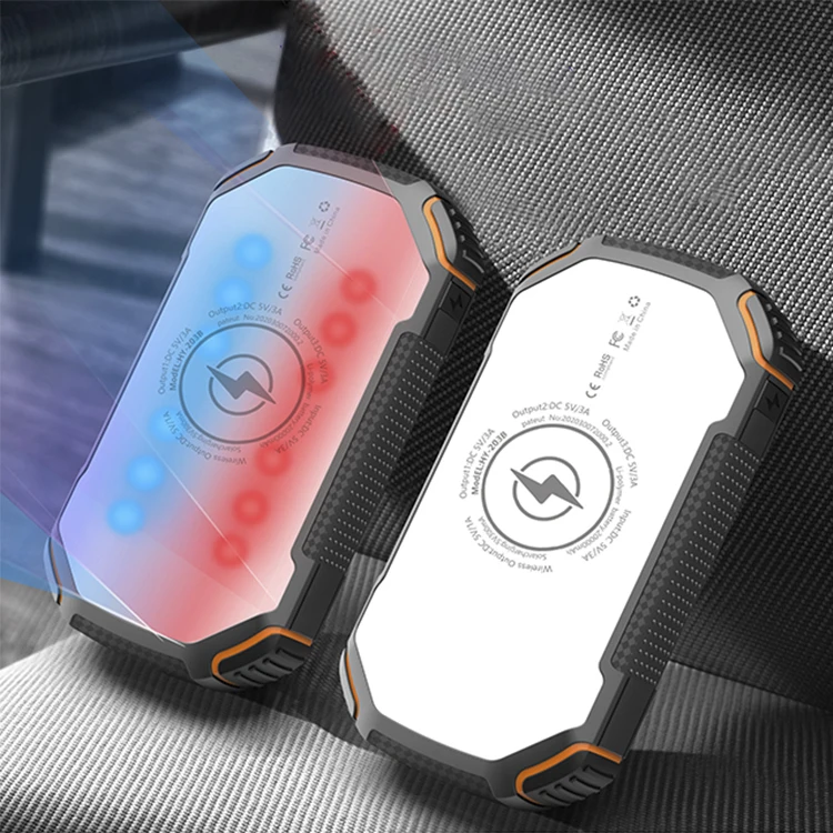 Wireless Solar Power Bank 20000mAh Solar Portable Charger IATA Certified for Air Shipping to Africa UN38.3 MSDS UUTEK SP203A