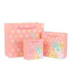 Bag Cartoon New Gift Portable Kids Clothing Gift Shopping Bag Cartoon White Card Paper Bag With Handle