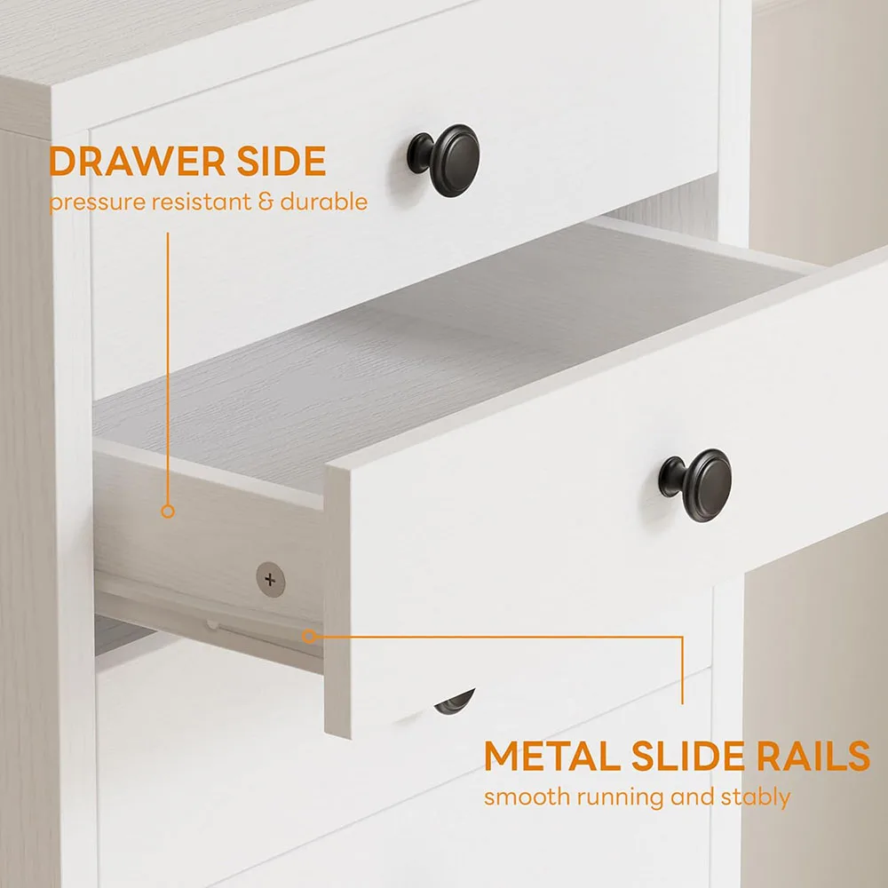 product modern 8 drawer dresser for bedroom tall narrow wood chest of drawers with storage organizers-3