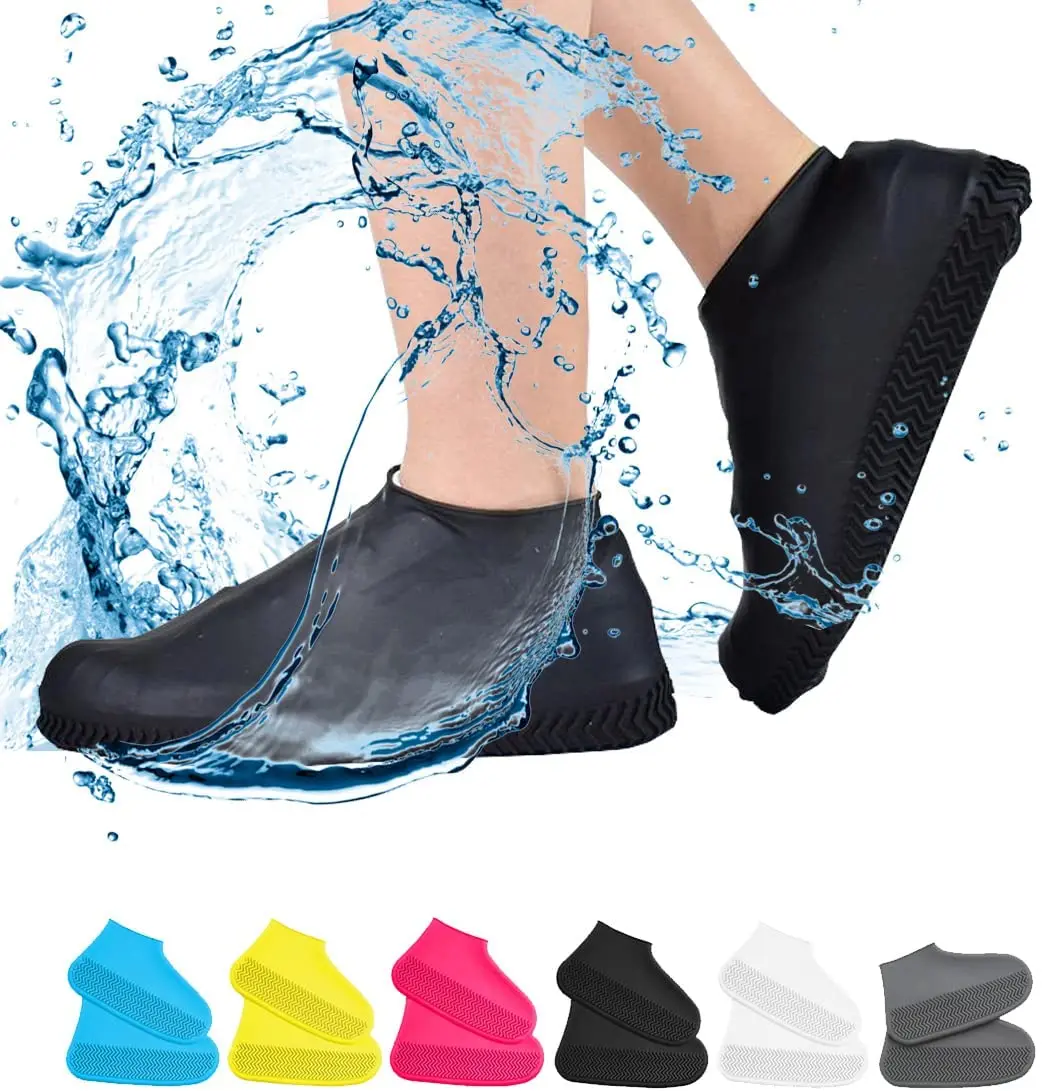 Hot Sale Silicone Waterproof Shoe Cover Rain Boots Reusable Silicone Rubber Rain Shoe Cover