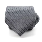 Gray Tie Custom Gray Geometric Patterns Business Silk Private Label Suit Match Man Tie For Sale
