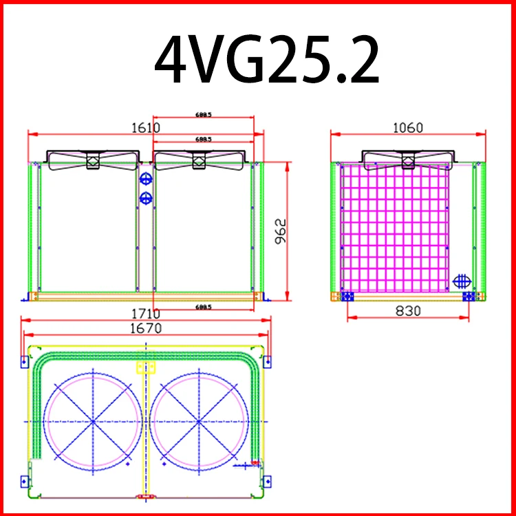 5HP to 25HP Cold Room Condensing Unit Box Type Refrigeration Unit air Cooled Condensing Low-noise Refrigeration Unit