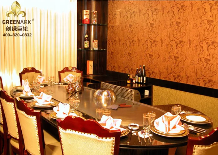 Stainless Steel 304 Teppanyaki Grill Table with 10 Seats and 8KW Heat Power for Commercial Use