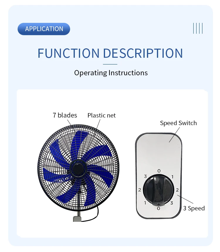 Plastic Stand Fan, 18-Inch, Electric - detail 12