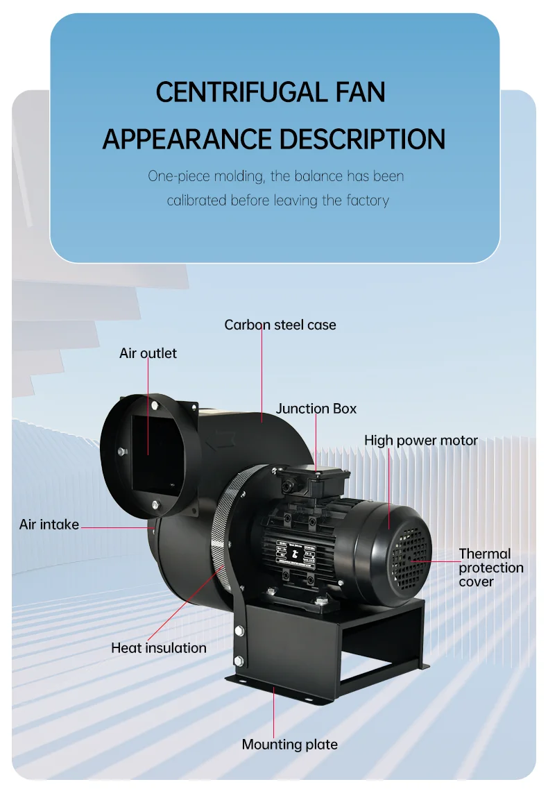 Centrifugal Fan, CY100, 75mm, 220V - detail 14