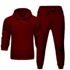 2021 Sweat Suit Baggy French Terry Sweatsuit Hoodie And Pants Embroidery 2 Piece Set Men Oversized Cotton Sweat Suits