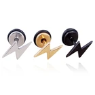 Star Earrings Men Women Studs Star Hip Hop Piercing Jewelry Stainless Steel Earrings