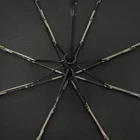 Business Corporate Black Custom Business Corporate Gift Compact Full Automatic 3 Fold Umbrella With EVA Bag
