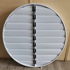 Louver Pvc Hot Cheap Price Air Vent Louver Blind Shutter For Plant Workshop White Plastic PVC Window-Shades