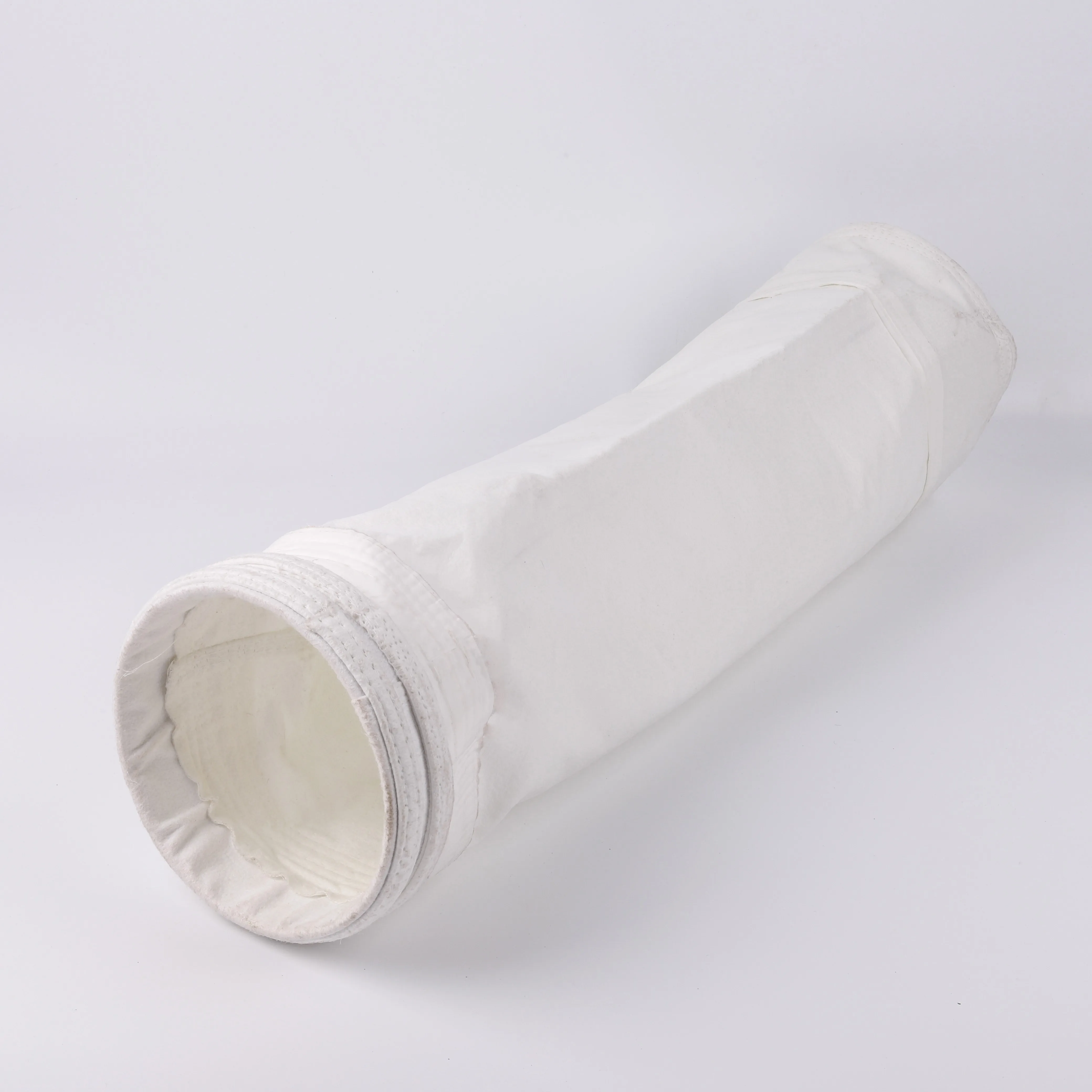 Industry White  PTFE Dust Collector 100% polyester needle punched nonwoven Material Filter Bag 0