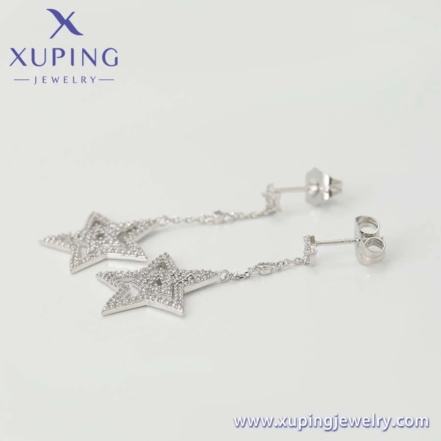 94412 XUPING Jewelry Fashion new star earrings platinum-plated gold color simple and elegant women minority daily earring