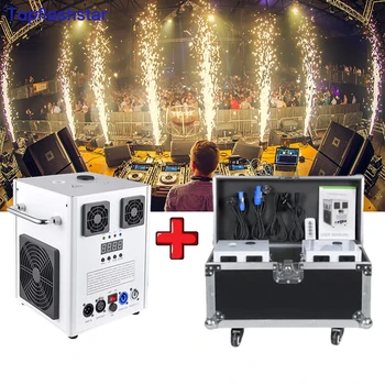 Large 700W Wireless Remote DMX512 Cold Spark Machine 2PCS With Flightcase Package for Dj Show Wedding Disco