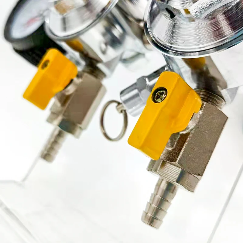 Dual-Body Economy CO2 Gas Regulator with Safety Manual Pressure Relief Valve for Beer & Other Beverages details