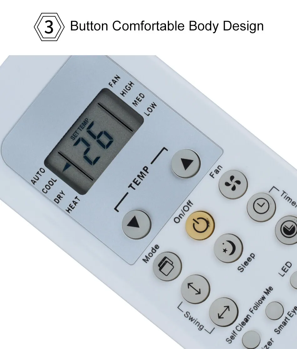 Air Conditioner Remote Control For Carrier Rg56/bgefu1ca Rg56/bgefca