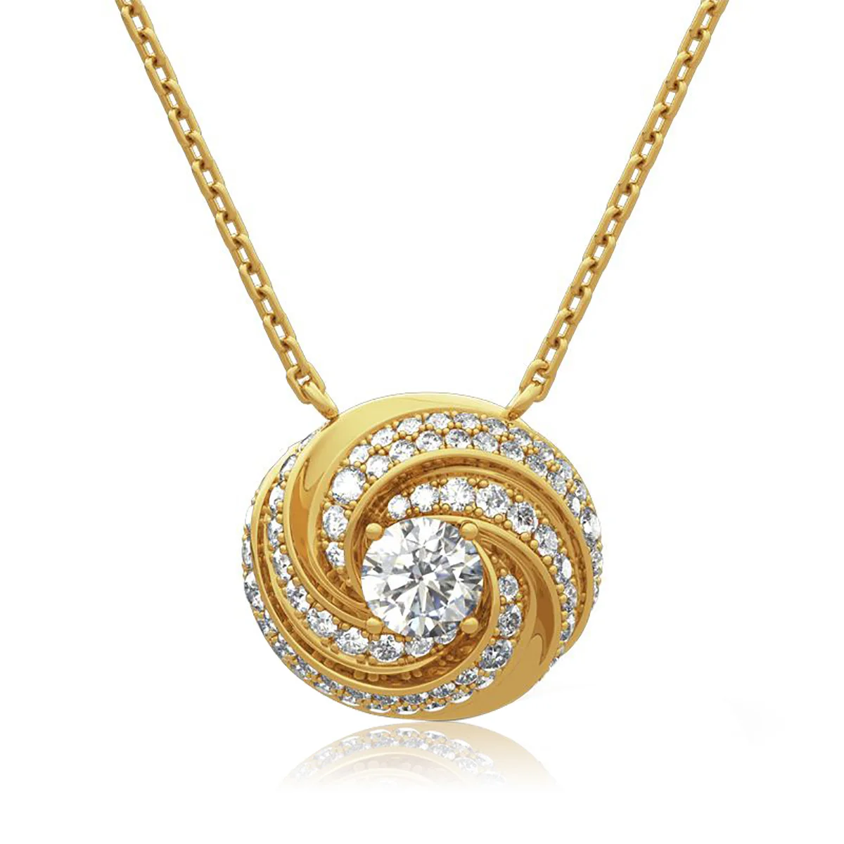Moissanite Diamond Pendants Necklace 