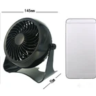 Fan Black Portable 3 Speeds USB Rechargeable Personal 90 Cooling Air Circulator Fan Black