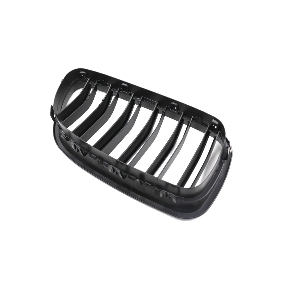 product tiypeor car led lighting front grille 2 slat front grille carbon look glossy black mesh grille for bmw 5 series f10 2010 2017-7